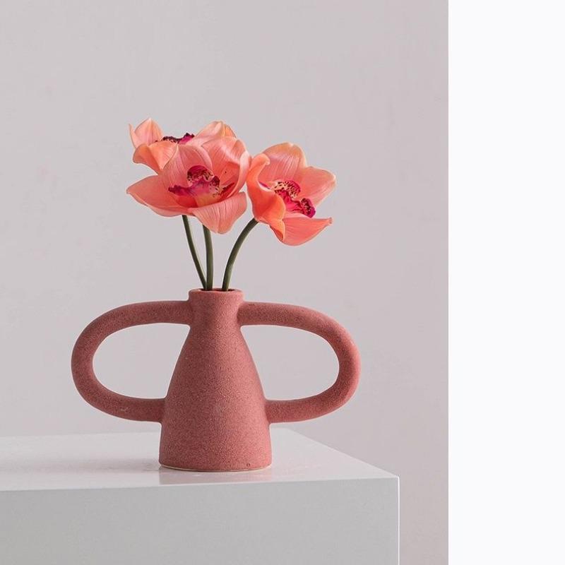 Creative Amphora Special-shaped Vase Living Room Dining Table Decoration Simple Art Cutout Ceramic Vase Flower Home Decoration