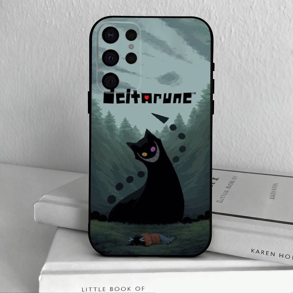 Game D-Deltarune-E Phone Case For Samsung S25,24,23,22,30,21,10,9,Ultra,Plus,Lite,FE,4,5 G Soft Black Case