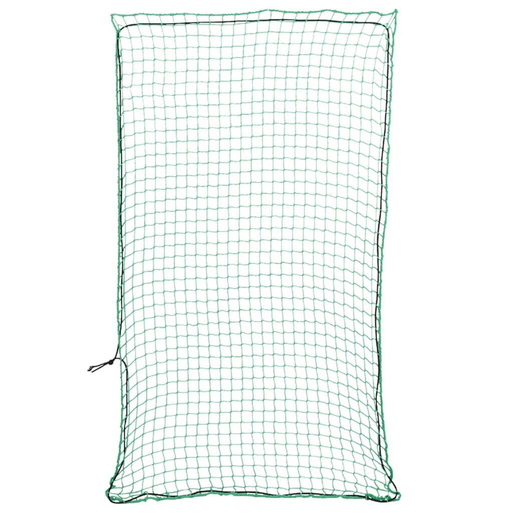 Green Trailer Cargo Net with Elastic Rope 2.1 x 1.25 m PP