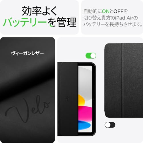 Spigen Case for iPad 11th Generation A16 (2025/11-inch) and iPad 10th Generation (2022/10.9-inch), with Stand, Shockproof, Apple Pencil Charging Stora