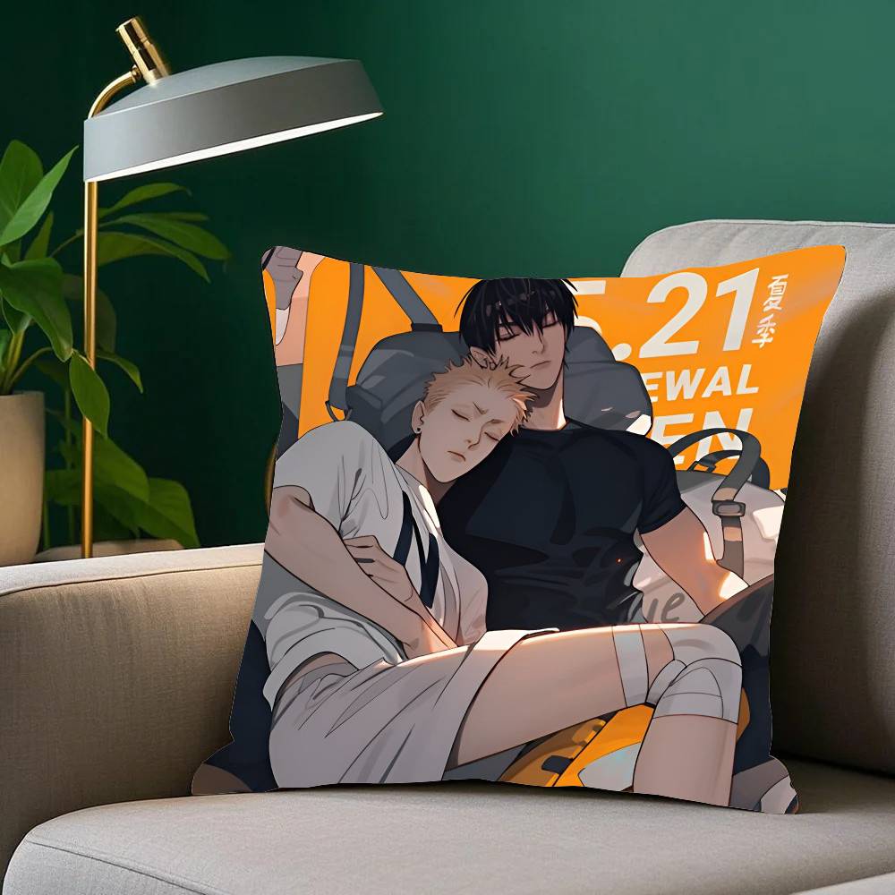 19 Days Manga Pillow Case Fashion Square Pillowcase Bedroom Sofa Room Ins Decoration Leisure