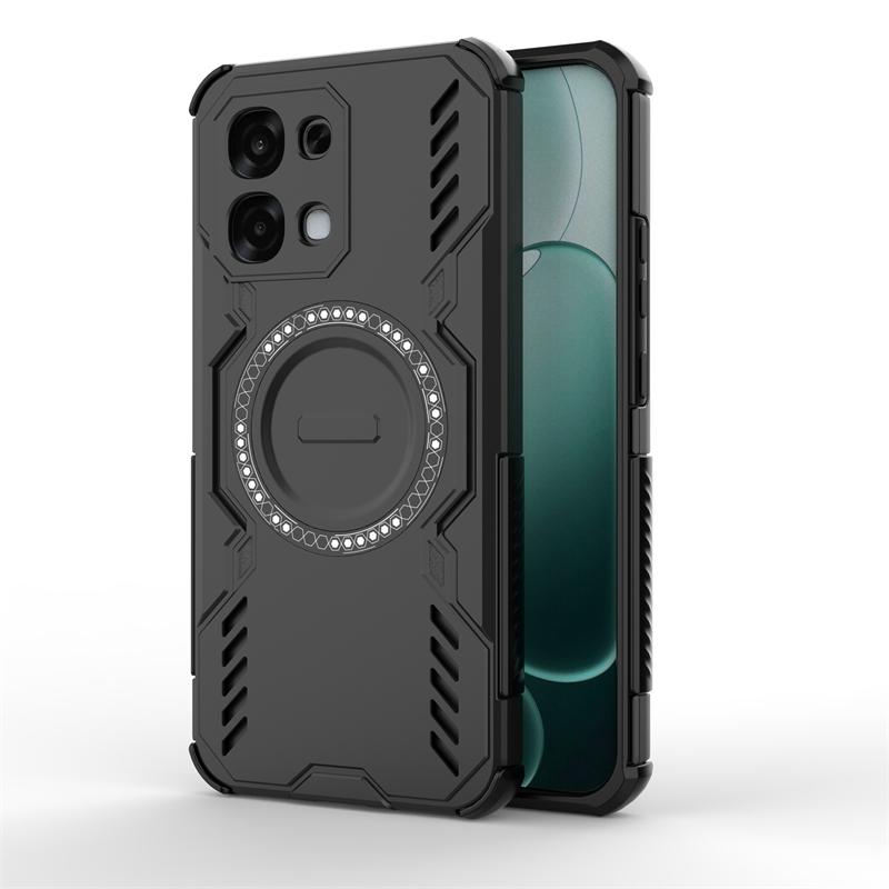 For Oppo A6 Pro Case For Oppo A6 Pro Anti-knock Hard Armor Magnetic Adsorption Wireless Charge Back Cover For Oppo A6 Pro Case