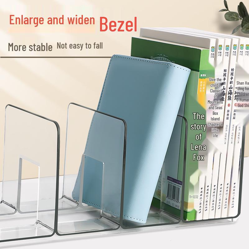 Transparenter Acryl-Buchständer & Ständer mit Klemme