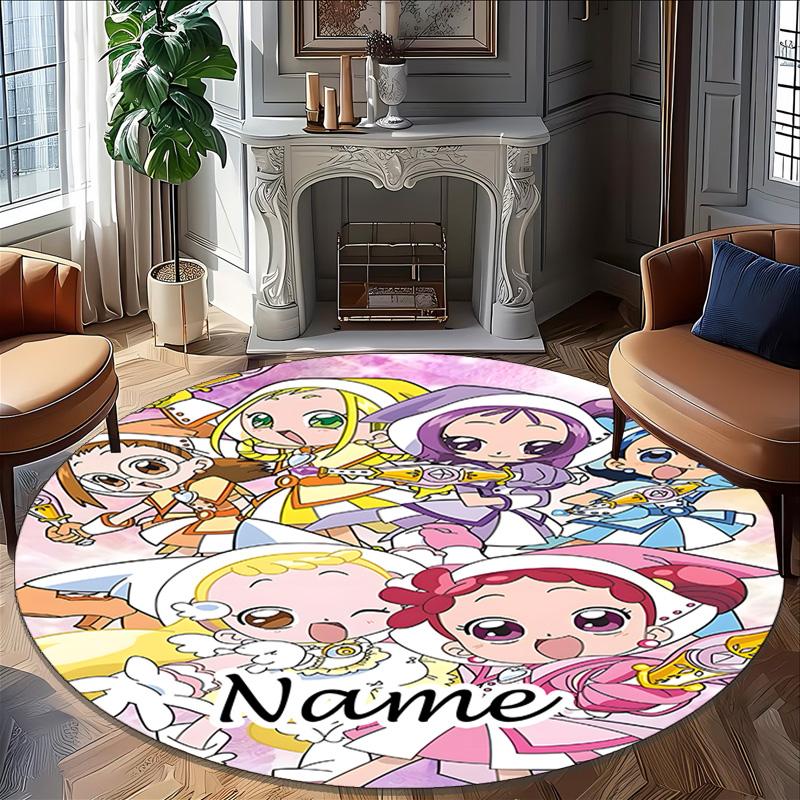 Customizable DoReMi Round Non-Slip Carpet - Ideal for Garden, Picnic, Office, Perfect for Decoration, Suitable For All Seasons