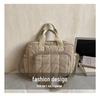 High-End Cotton Mummy Bag: Large Capacity Women's Handheld Shoulder & Crossbody Bag