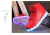Scarpe da Skateboard High-Top con Luci e Ricarica USB: Taglie alla moda per Genitori-Figli, Coppie e Uomini