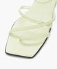 Recur Ecur Cross Detail Ankle Strap Sandals Light Green 1261