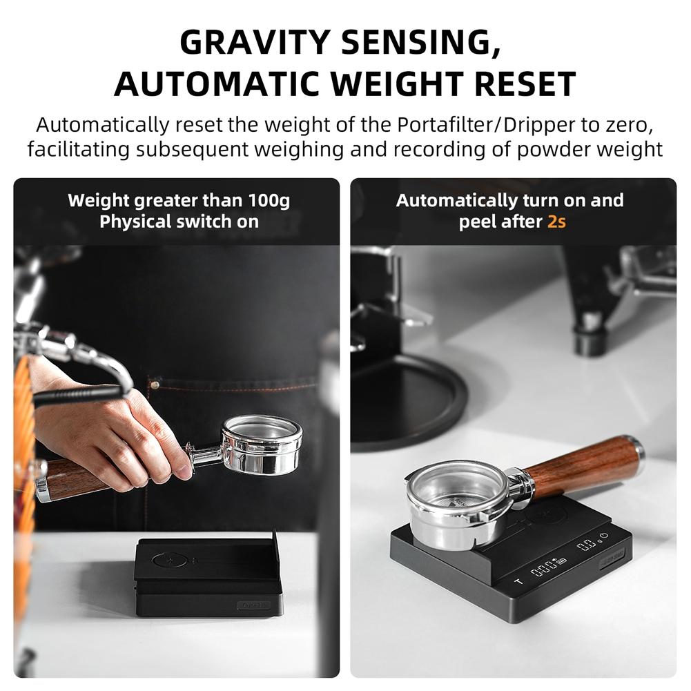A03F-Home Accessories Coffee Scale Digital Kitchen Electronic High Precision Cyclic Rechargeable Espresso Measure