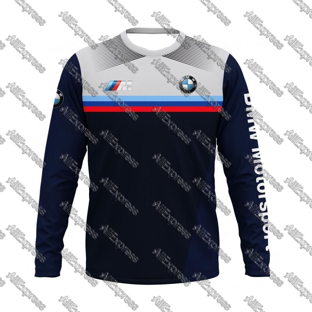 

Гоночні Мотоциклетні Автомобільні Водіння Футболки Спортивні Круглий виріз Довгий рукав Дихаючий Швидкосохнучий Одяг Чоловіки Жінки 3XL