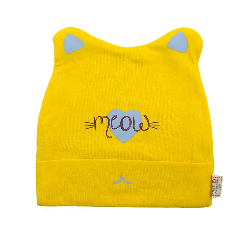 Unisex Baby Cotton Cat Heart Pullover Hat for Spring & Autumn