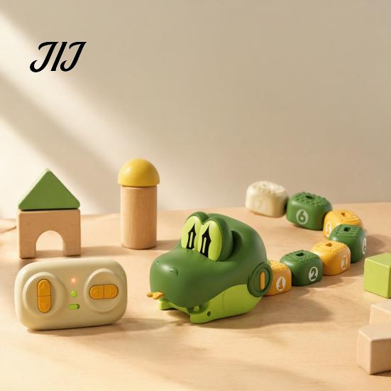Interactive Snake Toy Set 1/2 Sets Remote Control Car Toy, Magnetic Eating Itself Game 2 Player Electric RC for Kids