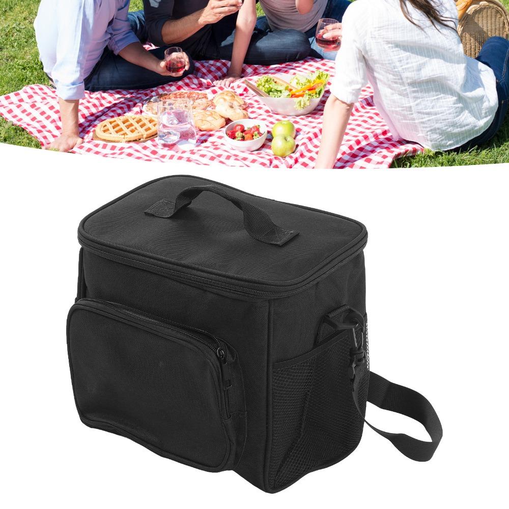 Oxford Fabric Insulated Lunch Bag Large Capacity Cooler Lunch Bag Lunch Container  Outdoor Use
