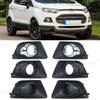 For Ford EcoSport 2013 2014 2015 2016 2017 Car Front Bumper Fog Light Lamp Bezel Frame Cover Grille Shell Cap Hood Lid