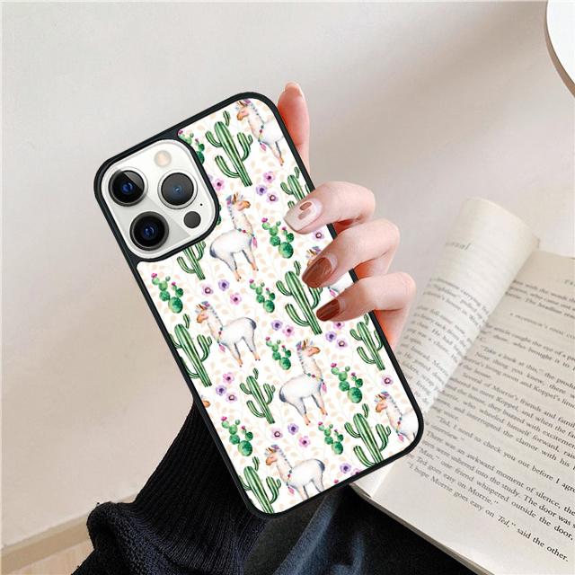Lama Alpaca Lama Animal Cute Coque Shell For iPhone 17 Air 15 16 14 13 12 Pro Max 11 Pro Max Plus Phone Case Cover