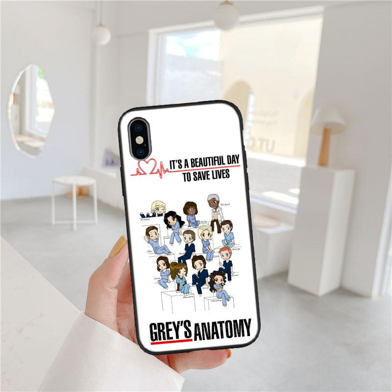 CJ62 Grey's Anatomy Soft Shell Phone Case for Redmi Note 10 11 12 Pro Max 10S 10C 10T 11A 11S 12S 12C
