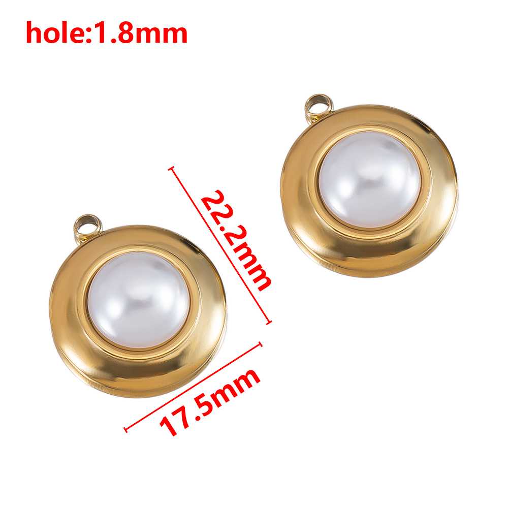 2pcs Stainless Steel Orange Enamel Retro Anklet Charm Bohemia Gold Plated Pendant Base for DIY Earring Necklace Jewelry Findings