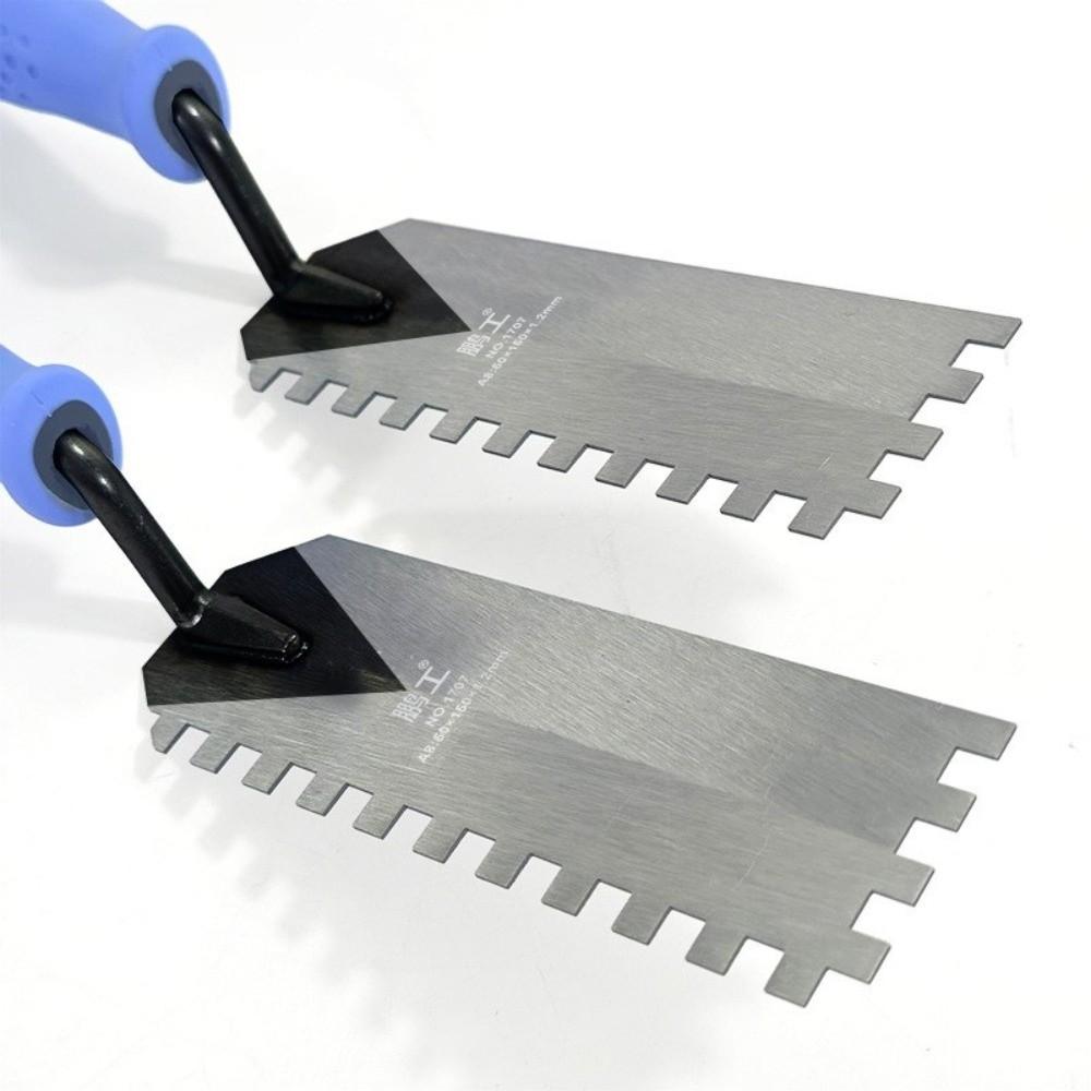 Quadratische Zackenkelle Zackenkelle Spachtelkelle Baustelle Fliesenarbeiten