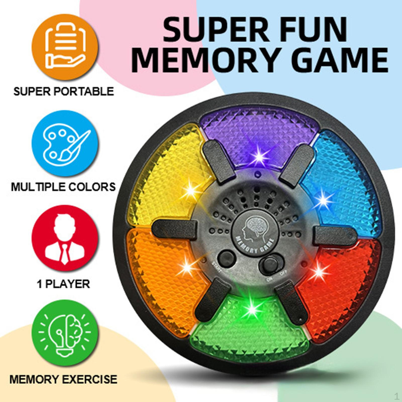 

Ручная игра на память Детская электронная игрушка Тренировка координации со светом, для мальчиков и девочек