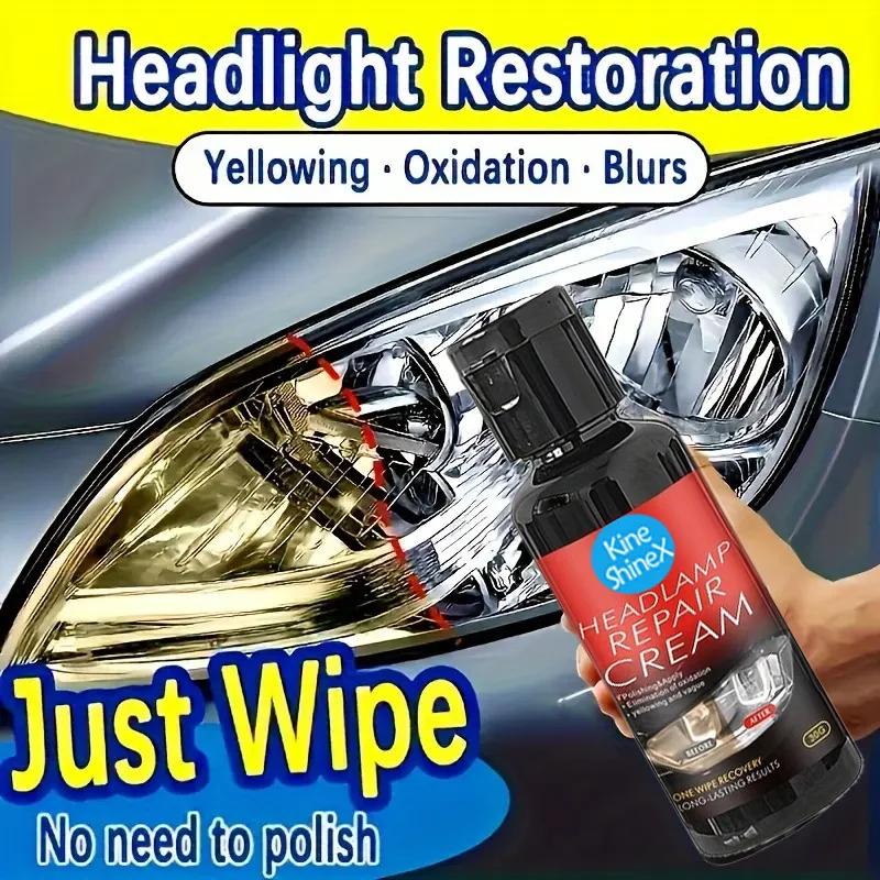 Q19 Car Wash & Maintenance Car Headlight Restoration Liquid Polishing Kits Scratch Remover Car Headlamp Repair Tool Accessories