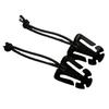 1 Pair Hanging Buckles Mini Dominator Clips Nylon Strap Webbing Elastic Cord for Hiking