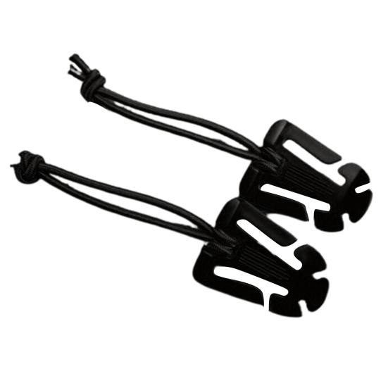 1 Pair Hanging Buckles Mini Dominator Clips Nylon Strap Webbing Elastic Cord for Hiking