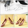 5Pcs Transparent Shoe Display Stand Acrylic Clear Single Shoe Holder Store Counter Organizer Cellphone Rack Digital Display