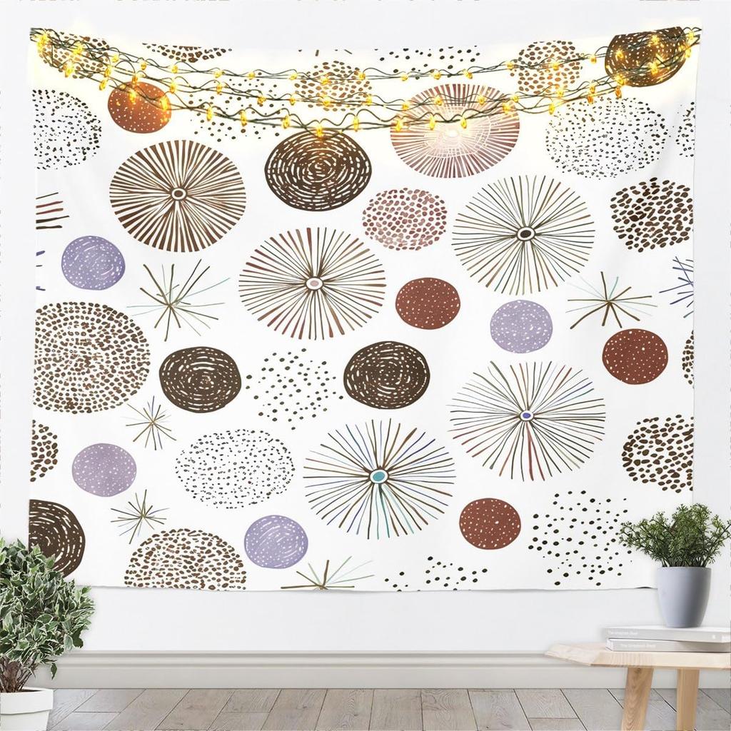 Black Black White Tapestry Kids Abstract Art Design Wall Art for womem Modern Geometric Wall Hanging Blanket Breathable Soft