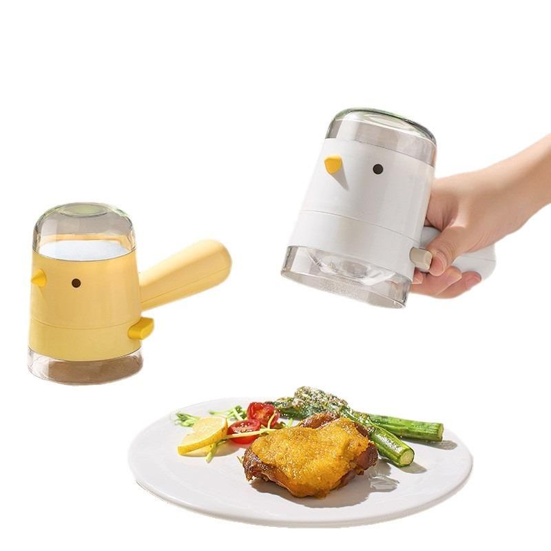 Glass Salt Dispenser with Pour Spout Adjustable Flow Control Shaker Lid Kitchen Seasoning Storage Container Dustproof Airtight