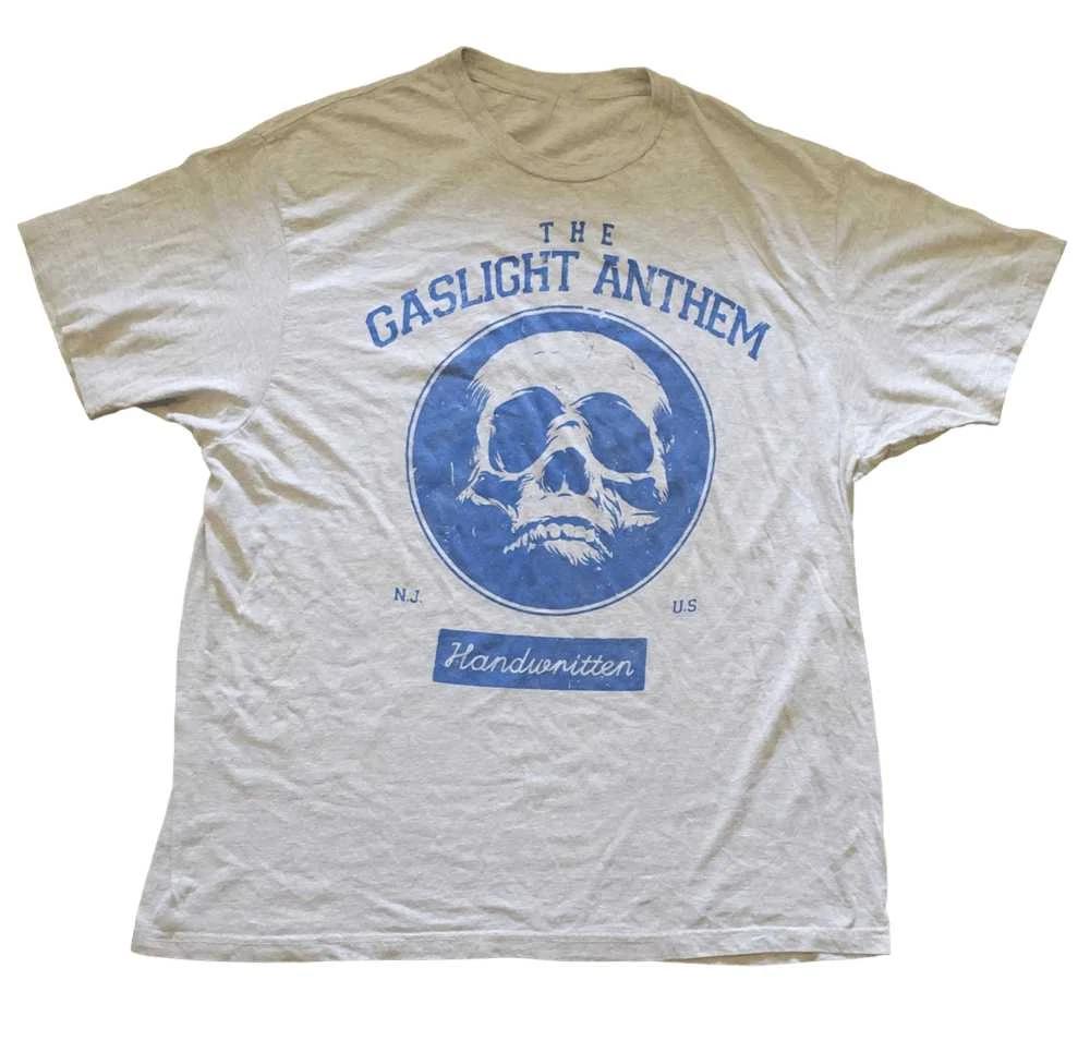 Band Tees The Gaslight Anthem Shirt Size Cotton Short Sleeve ASH L