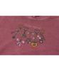 Urban Keyring Crop Pigment Hoodie Dusty Pink