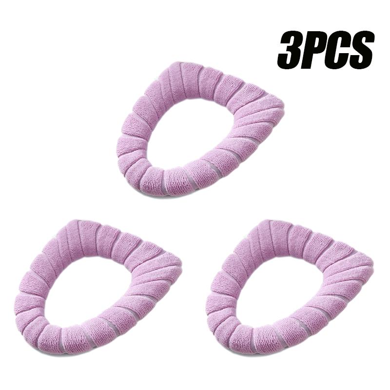 20 pezzi Cuscino per sedile WC per uso domestico Inverno Ispessito Peluche Cuscino per sedile WC Scalda sedile WC Coprisedile per WC