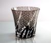 GREEM MARKET Crafts with wooden box Glasswork Kiriko Glass Cup Shochu glass Rocks glass Black Chrysanthemum connection Product GMS01856 number