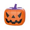 Halloween Pumpkin Bubble Machine Automatic Blower with Music & LED Lights Rechargeable Kid's Toy for Party Favors Outdoor Fun