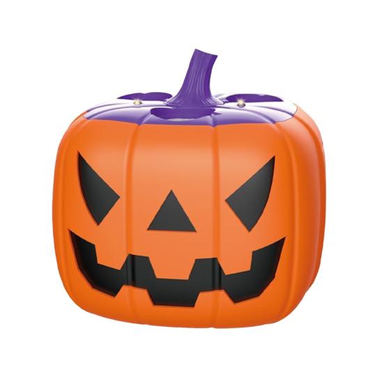 Halloween Pumpkin Bubble Machine Automatic Blower with Music & LED Lights Rechargeable Kid's Toy for Party Favors Outdoor Fun