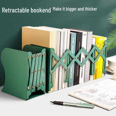 Einziehbare Eisen-Bücherregal-Buchstützen - Multifunktionaler Klappständer für Studenten