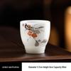 Hand-Painted Jade Gongfu Tea Cup Set with Overglaze Design – Ceramics for Tea Tasting & Gift Box Included