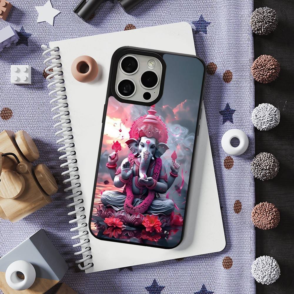 Ganesh Elephant God India Case For iPhone Mini,13,Max,17,14,Plus,12,11,15,Pro,16,For Magsafe,Magnetic Wireless Charging