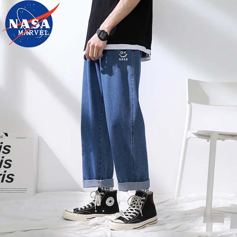 NASA MARVEL Men's Drawstring Straight-Leg Casual Pants