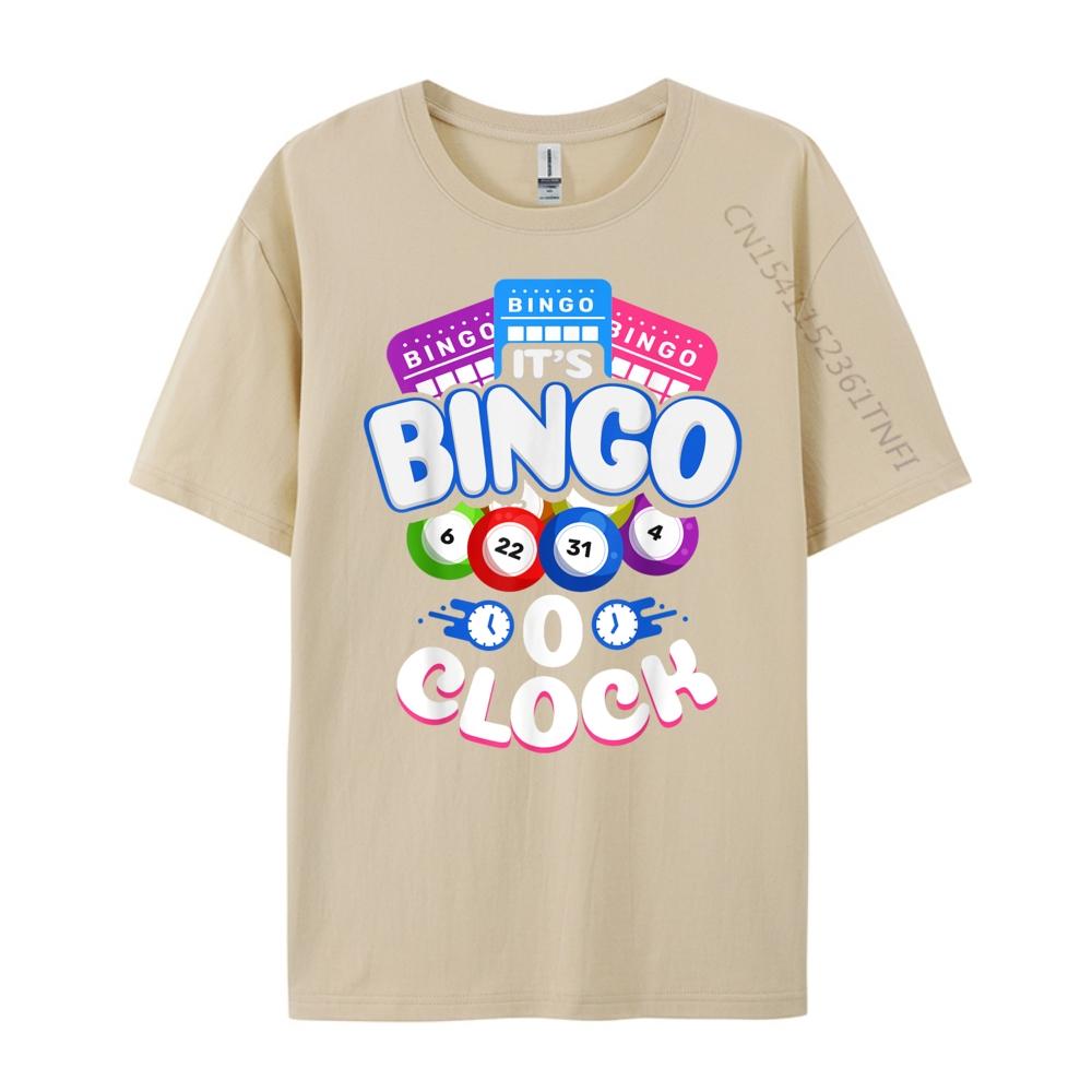Its Bingo O Clock Bingo Player Grandma Vintage T Shirt Men Mens TShirts Printing
