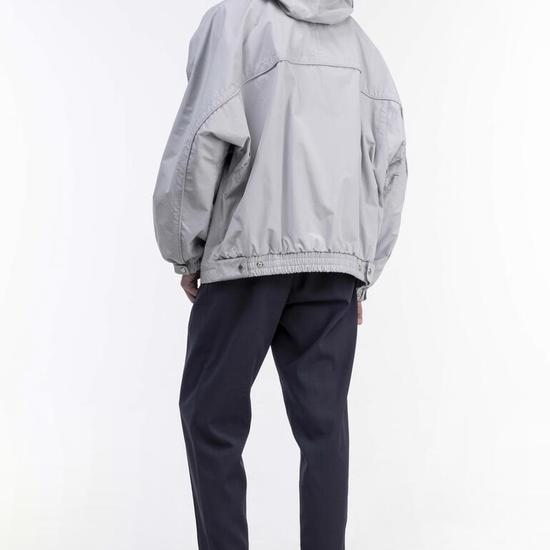 Gio Sanggio Balloon Cocoon Hoodie Gray ZF2JP204GY