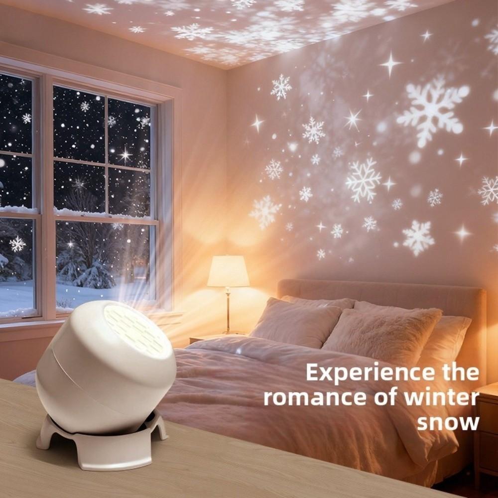 Ocean Christmas Projector Light Snowflakes Indoor Ambient Lamp Night Light  for Bedrooms