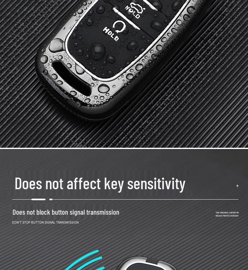 Hongqi Car Key Case - Stylish, Atmospheric Design with Buckle & Personalized Decoration