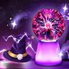Ball Lightning Lamp with Touch Sensor Magic Ion Sphere Mood Light with Color-Changing Base Interactive Science Decor And Novelty Gift