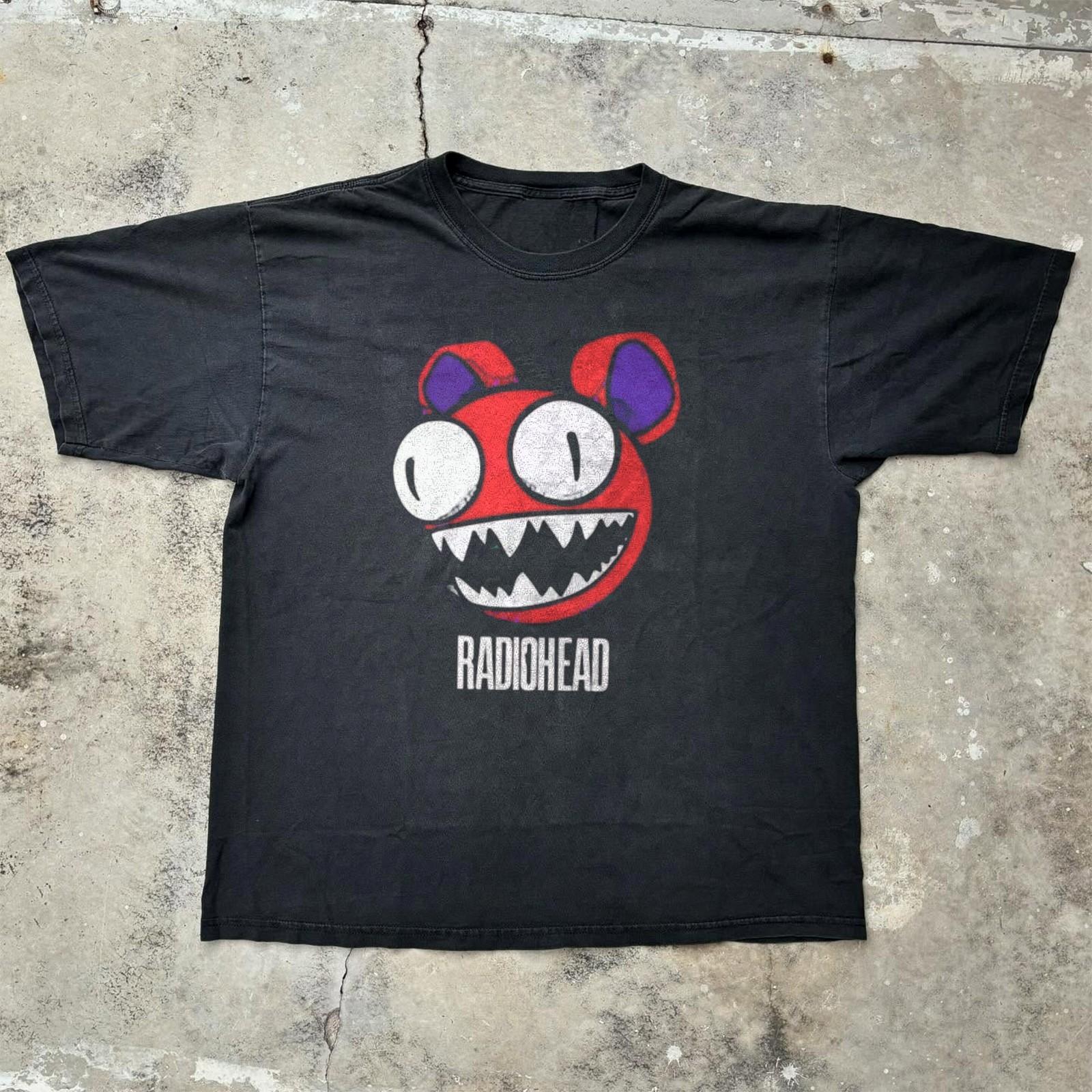 Radiohead - Creep Bear Logo Rock Band Black Unisex T-shirt Size S-5XL XXL