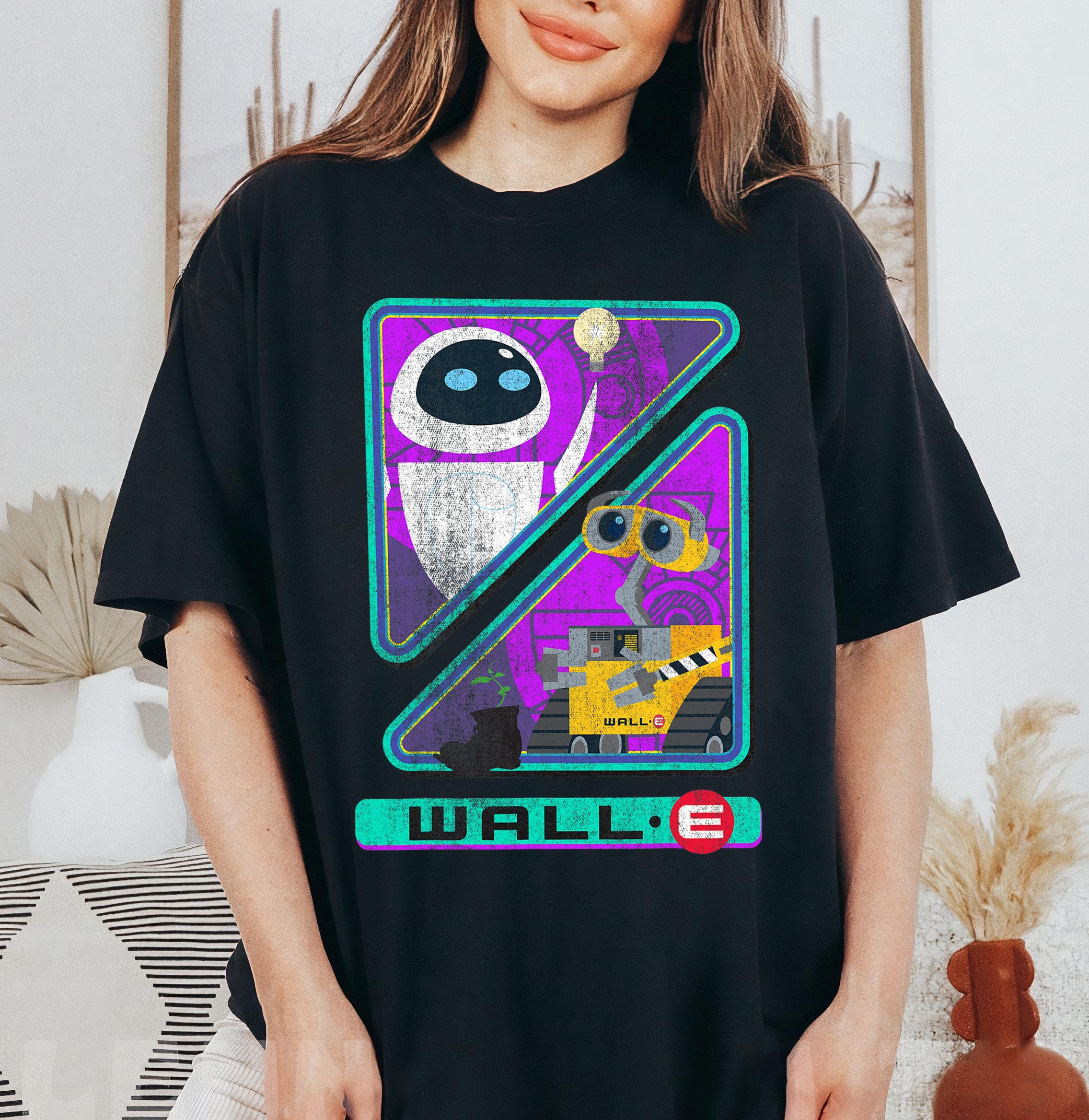 Disney Wall E And Eve Planting Tree Triangles Flying Friends Shirt Disneyland Family Matching Shirt WDW Epcot Theme Park S