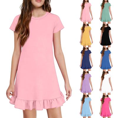 Girls' Pocket Dress - Short Sleeve Loungewear