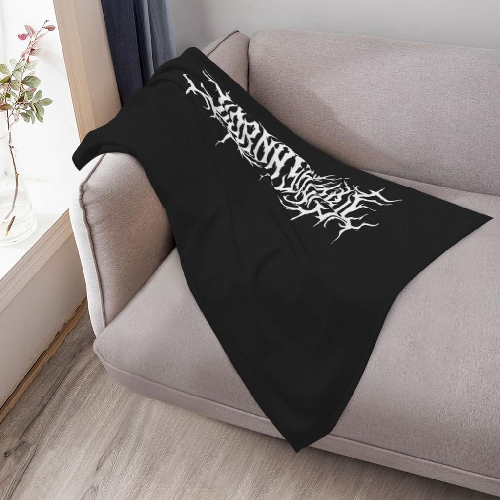 Lorna Shore Logo Throw Blanket Flannel Thermal Designers Soft Plaid Flannel Fabric Quilt Blankets