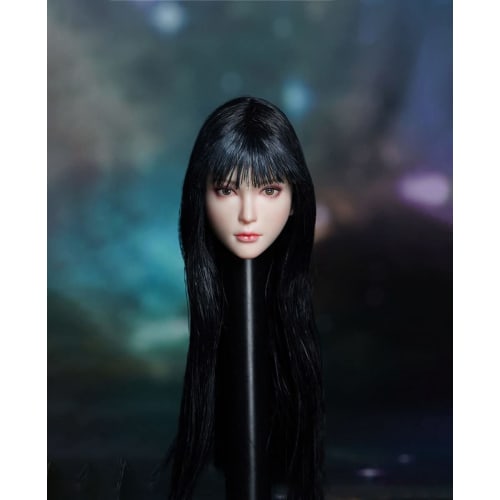 1/6 Scale Female Head Carving, Beautiful Woman Head Sculpt, Fits 12-inch Female Action Figure