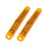 2x 9LED White+Amber+Red+Green+Blue 24V Waterproof Lights Side Marker Light Tail Indicator Parking Lamps Bus/Truck/Trailer/Truck