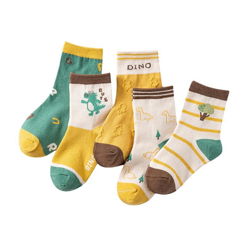 Herbstliche Wadenlange Cartoon-Socken für Kinder, Alter 1-3, Jungen & Mädchen